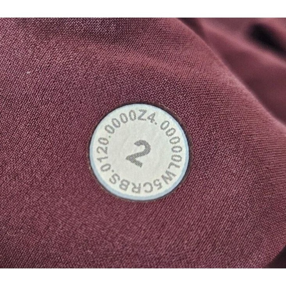 LULULEMON Keep Moving Pant 7/8 High-Rise Cassis Women's 2 W5CWDS Elastic Waist - Picture 6 of 8